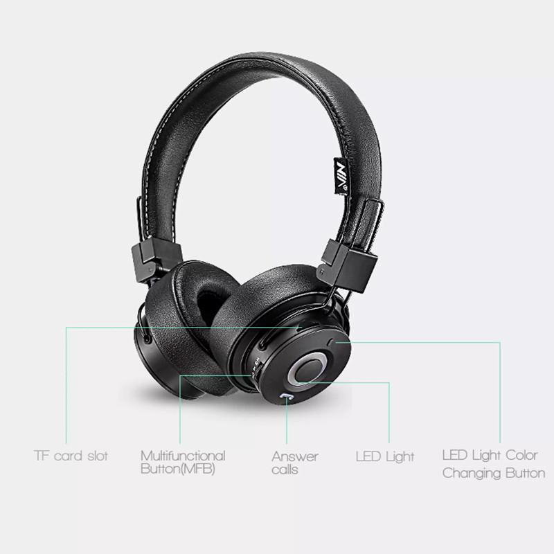 هدفون اورجینال بلوتوثی رم خور نیا NIA NIA-X10