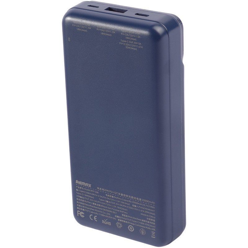 پاور بانک فست شارژ 20000 ریمکس Remax RPP-288 QC PD 20W