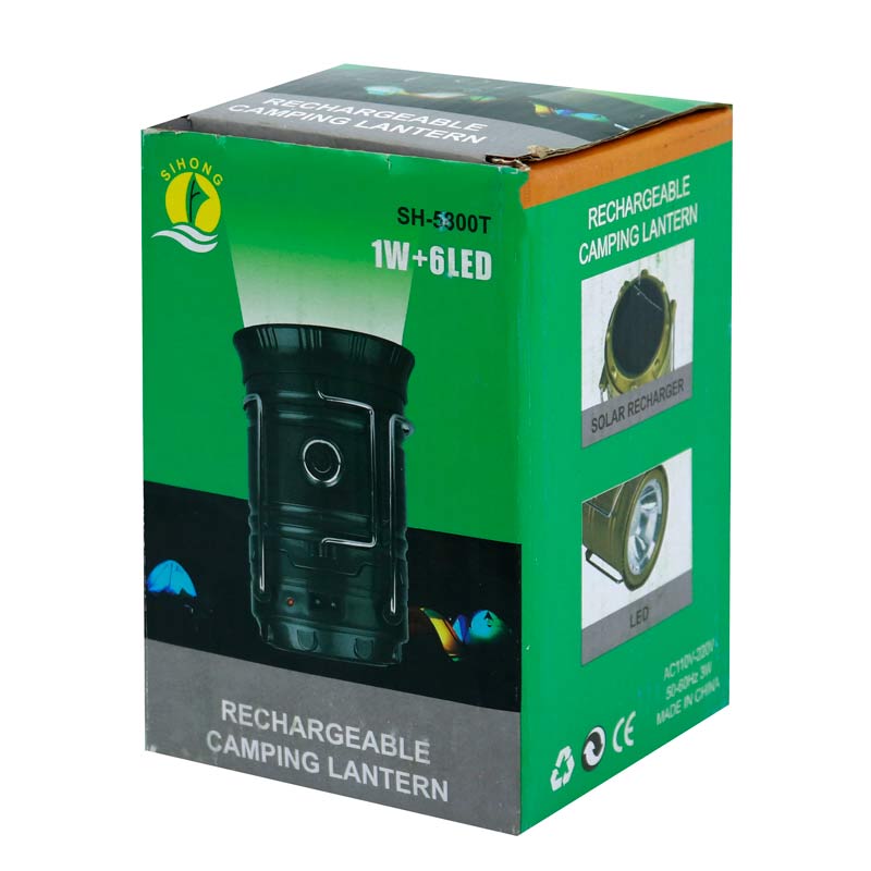 چراغ قوه فانوسی دو کاره خورشیدی Sihong SH-5800T
