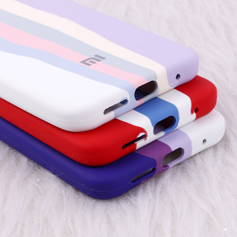 قاب سیلیکونی اورجینال رنگین کمانی محافظ لنزدار Xiaomi Redmi Note 11 / 11s