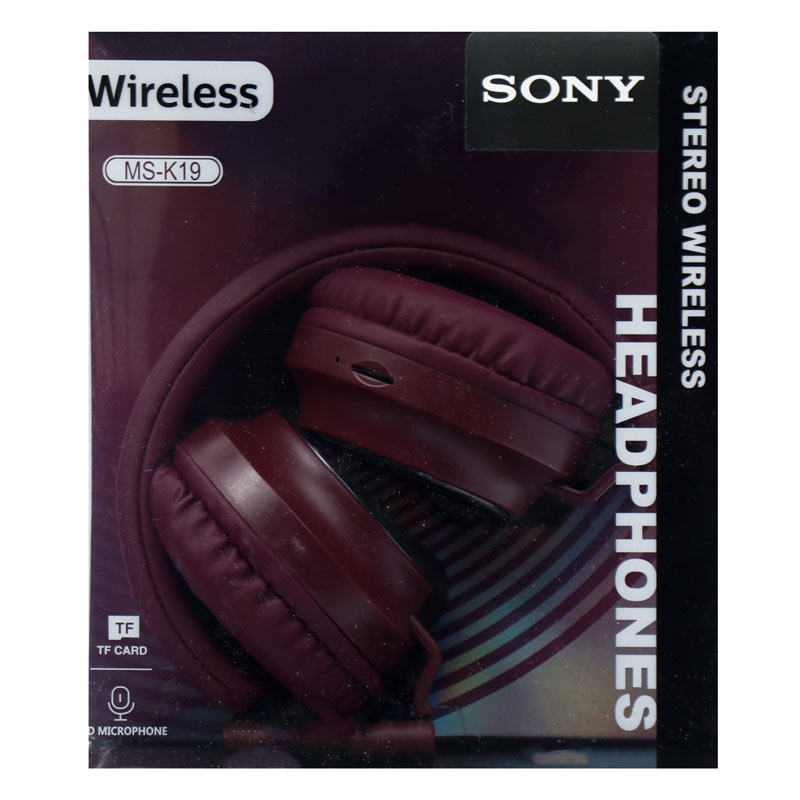 هدفون بلوتوث رم خور Sony Bass Plus MS-K19