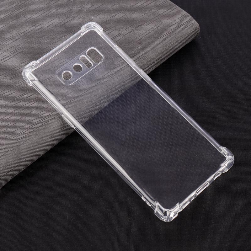قاب ژله ای ضربه گیر بی رنگ محافظ لنزدار Samsung Galaxy Note 8