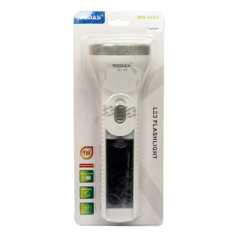 چراغ قوه شارژی خورشیدی ویداسی Weidasi WD-340S