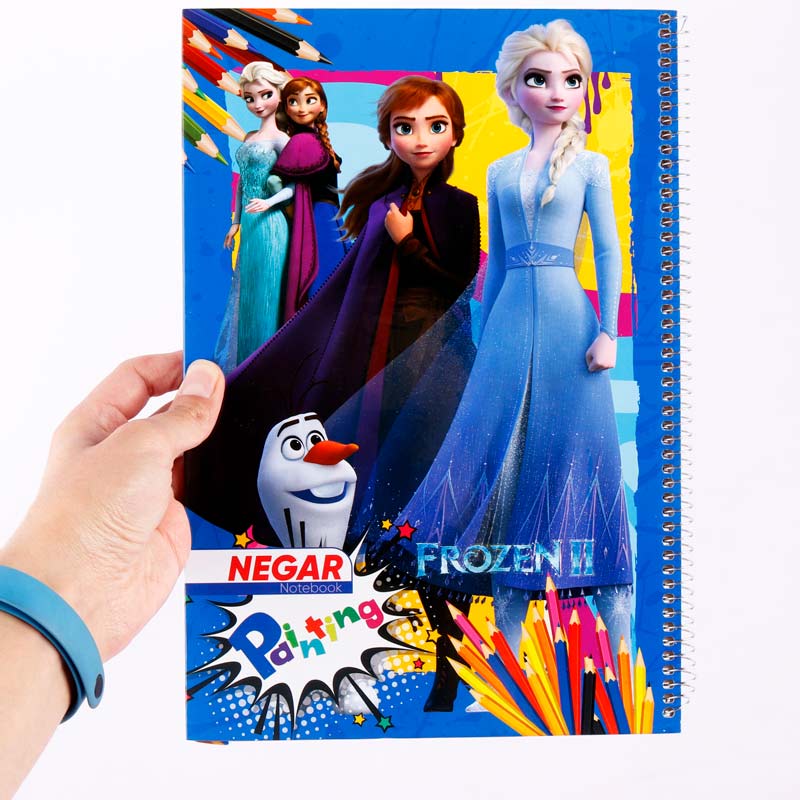 دفتر نقاشی سیمی ۵۰ برگ طرح Frozen II نگار