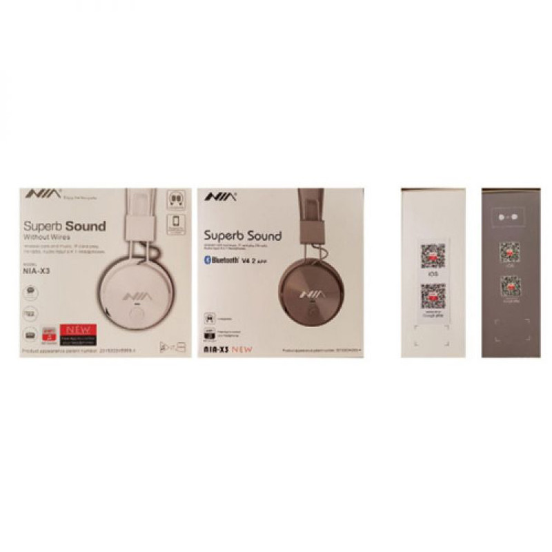 هدفون نیا بلوتوثی و رم خور NIA X3 New + اپلیکیشن