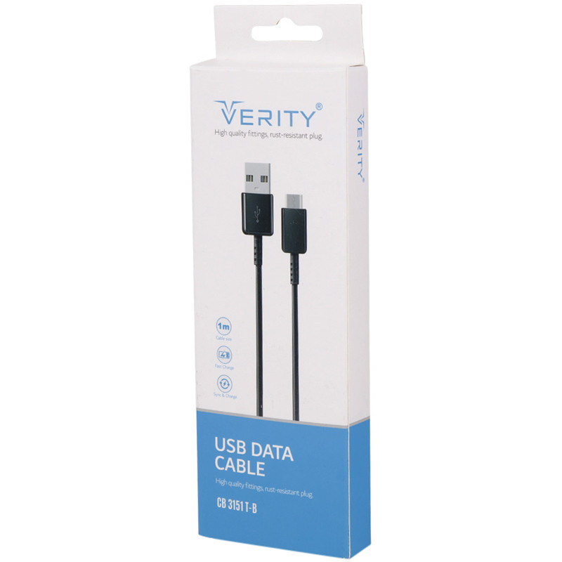 کابل تایپ سی فست شارژ Verity CB 3151T 1m