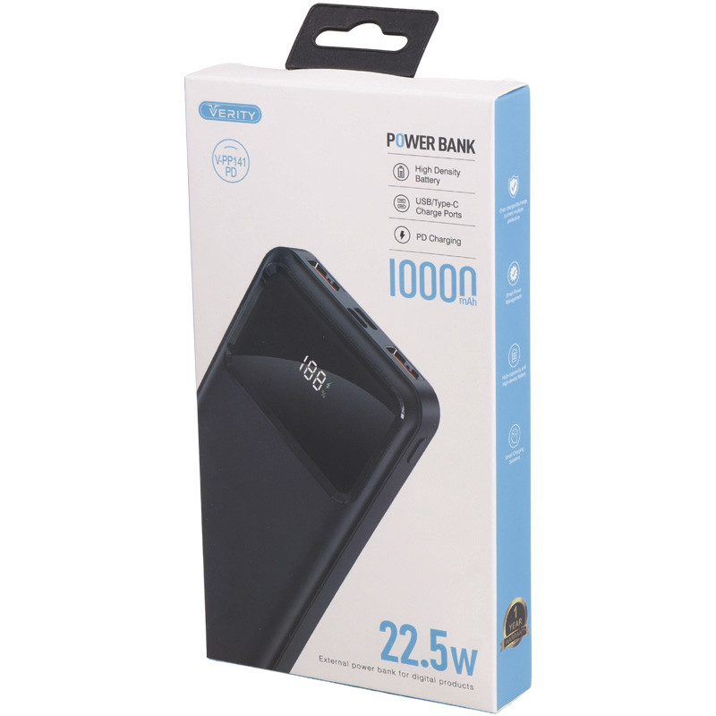 پاور بانک فست شارژ 10000 وریتی Verity V-PP141PD PD 22.5W