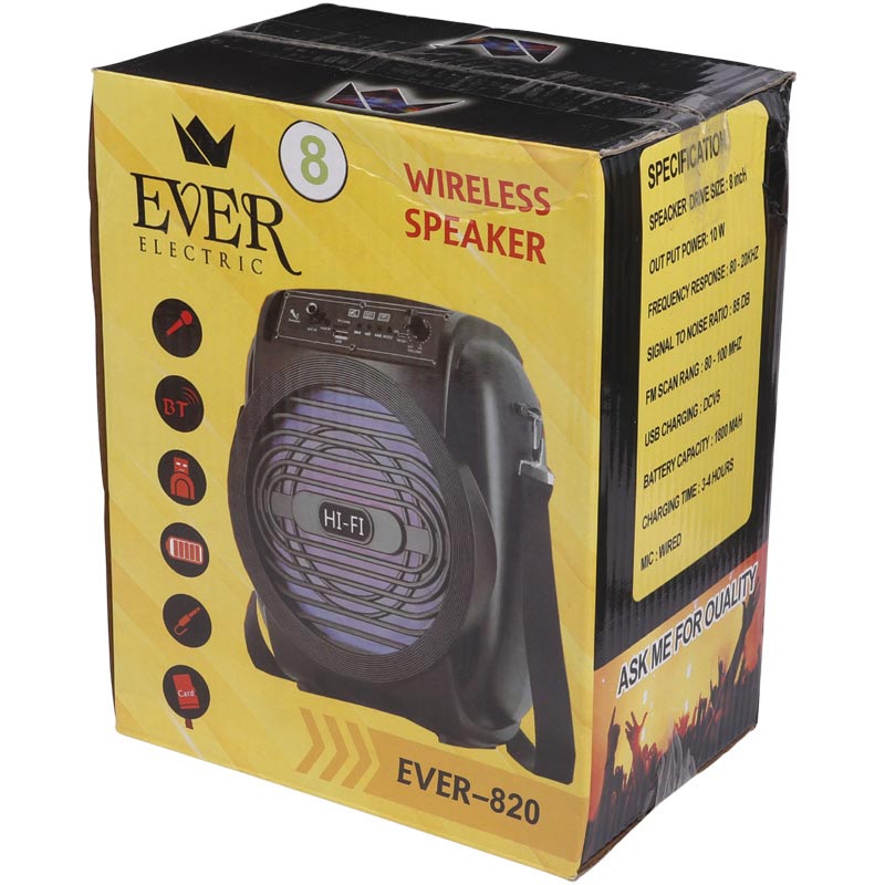 اسپیکر بلوتوثی رم و فلش خور Ever Electric Ever-820