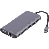 هاب 8 پورت Type-C کی نت K-MFCMS908