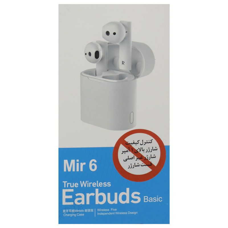 هندزفری بلوتوث دو تایی Mir6 Earbuds High Copy