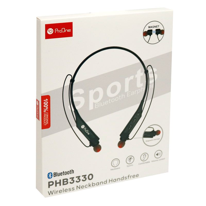 هندزفری بلوتوث دورگردنی و رم خور ProOne PHB3330
