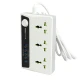 چند راهی ۳ خانه برق ارت دار باوین PC512 با کابل ۱٫۵ متری + شارژر USB