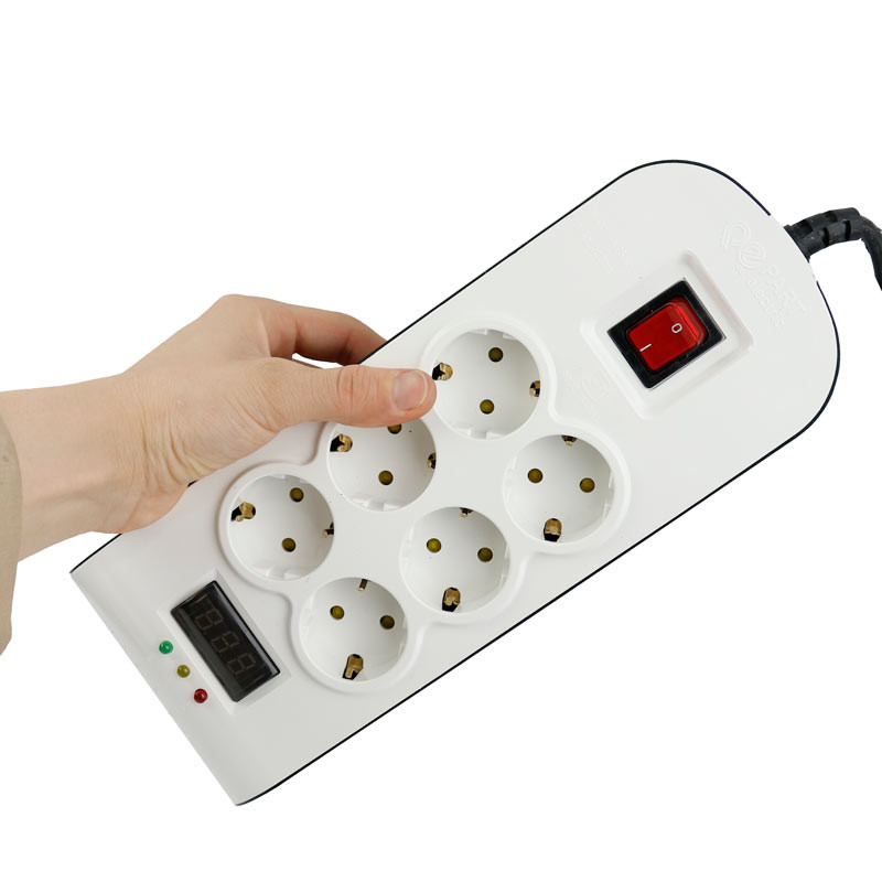 محافظ برق صوتی تصویری 6 خانه ارت دار پارت الکتریک 8795 با کابل 3 متری