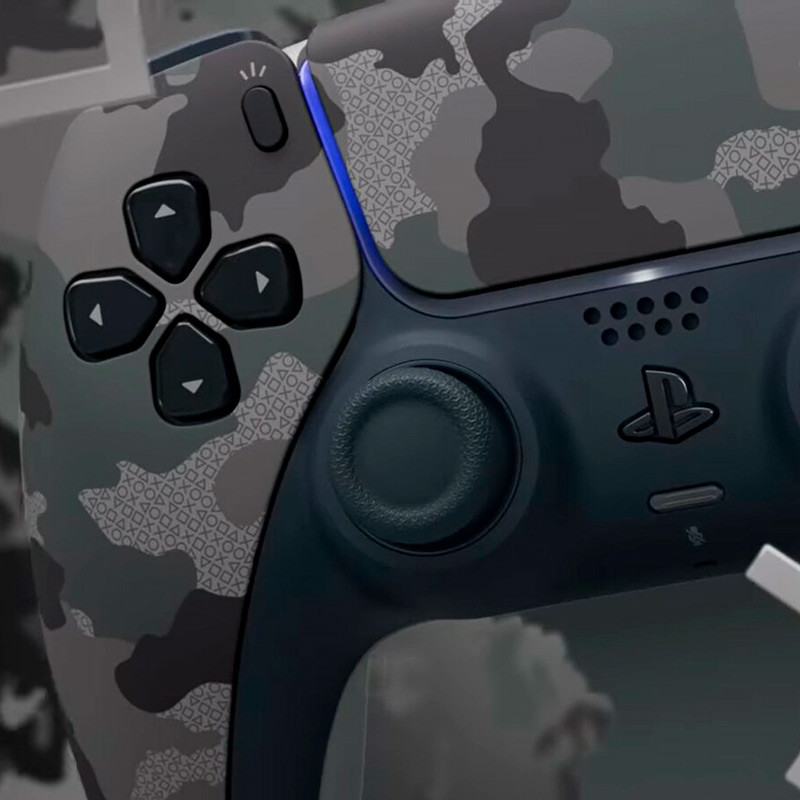 دسته بازی بی سیم SONY PlayStation 5 DualSense Grey Camouflage