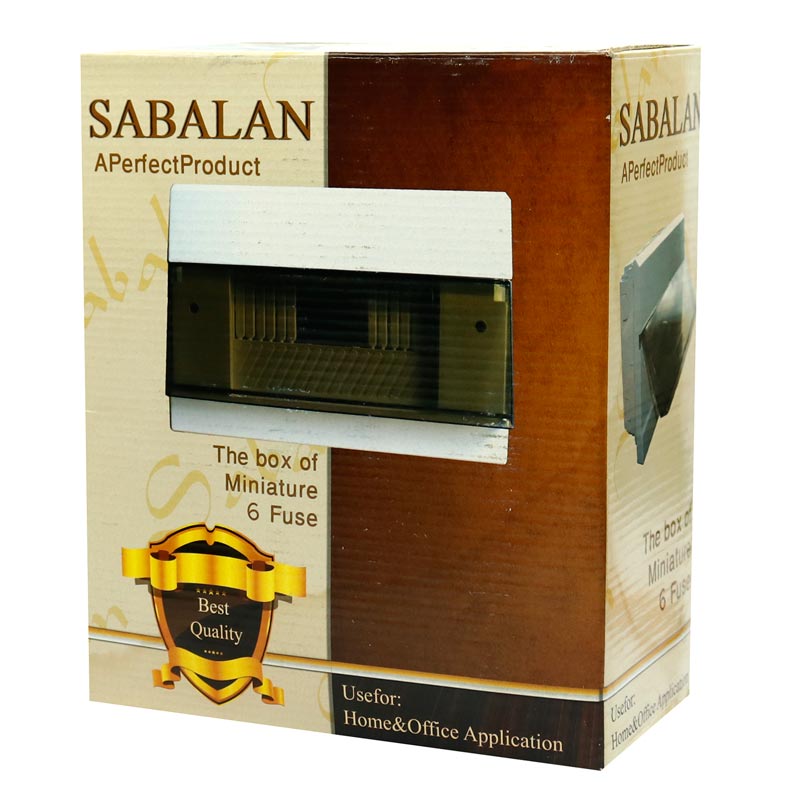 جعبه فیوز مینیاتوری توکار ۸ عددی سبلان Sabalan Miniature 8 Fuse