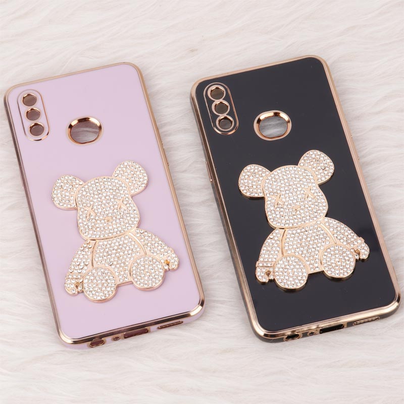 قاب My Case Power Bear نگین دار محافظ لنزدار Samsung Galaxy A10s