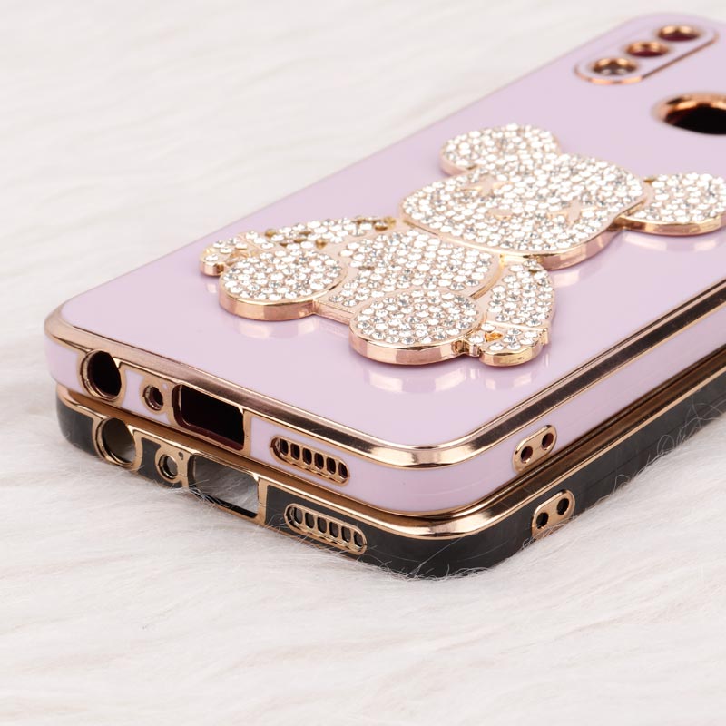 قاب My Case Power Bear نگین دار محافظ لنزدار Samsung Galaxy A10s