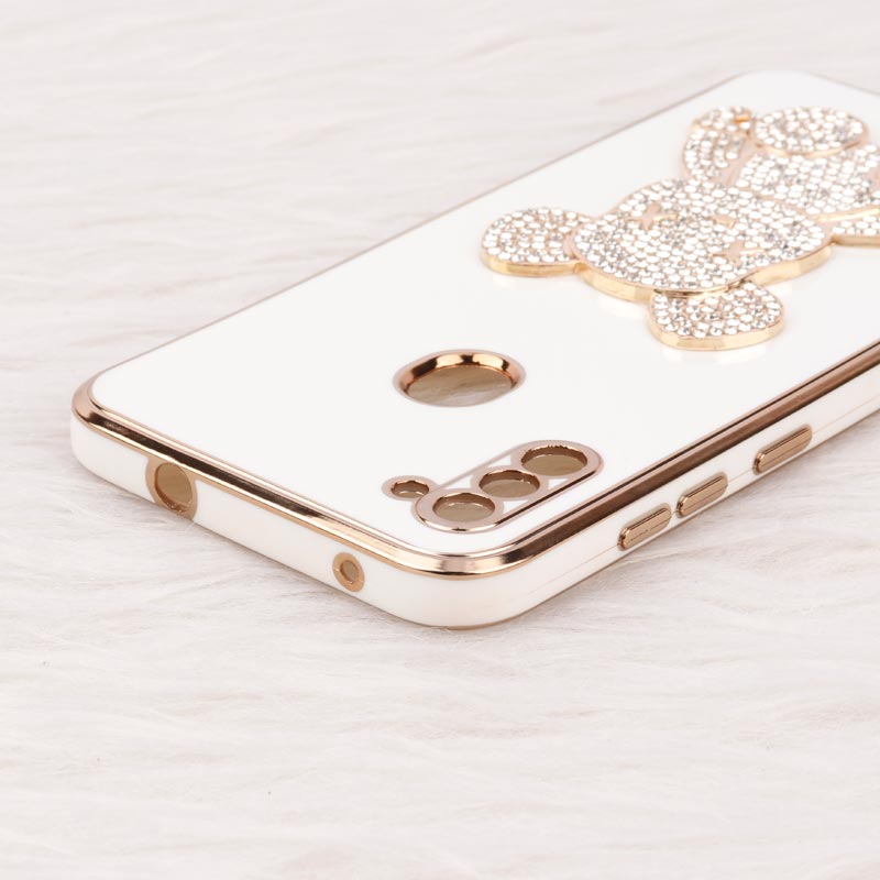 قاب My Case Power Bear نگین دار محافظ لنزدار Samsung Galaxy A11
