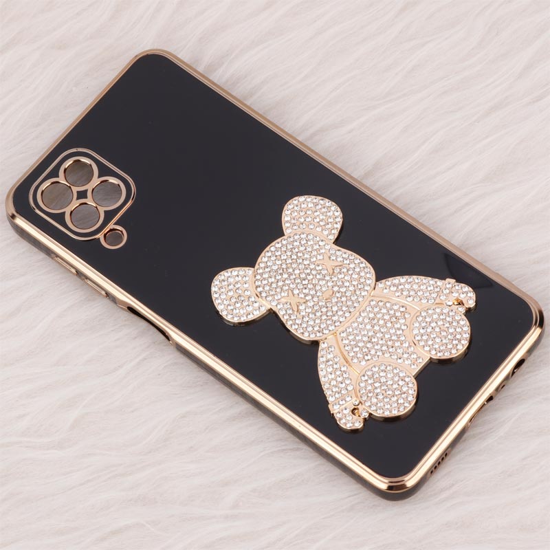 قاب My Case Power Bear نگین دار محافظ لنزدار Samsung Galaxy A12