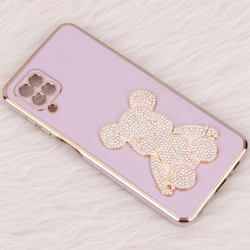 قاب My Case Power Bear نگین دار محافظ لنزدار Samsung Galaxy A12