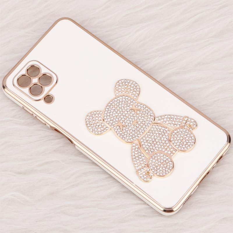 قاب My Case Power Bear نگین دار محافظ لنزدار Samsung Galaxy A12