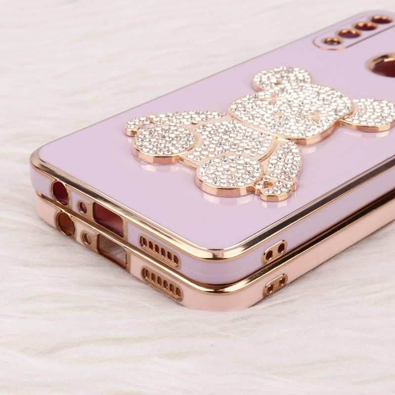 قاب My Case Power Bear نگین دار محافظ لنزدار Samsung Galaxy A20S