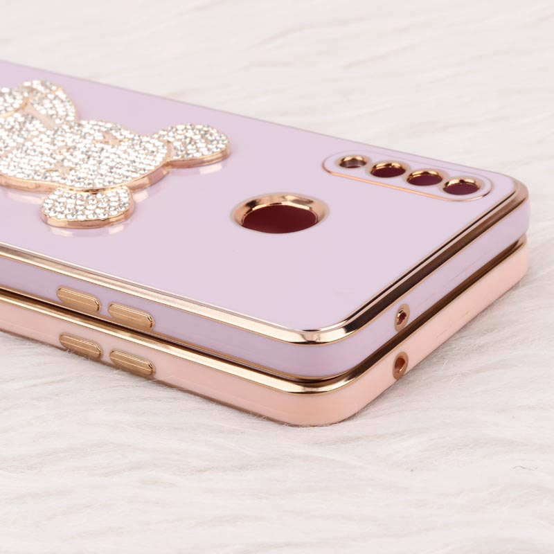 قاب My Case Power Bear نگین دار محافظ لنزدار Samsung Galaxy A20S
