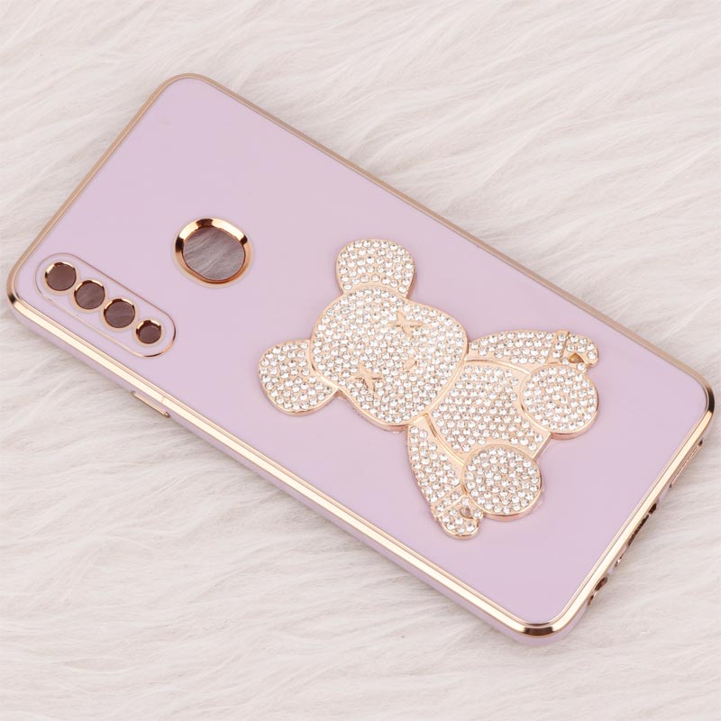 قاب My Case Power Bear نگین دار محافظ لنزدار Samsung Galaxy A20S