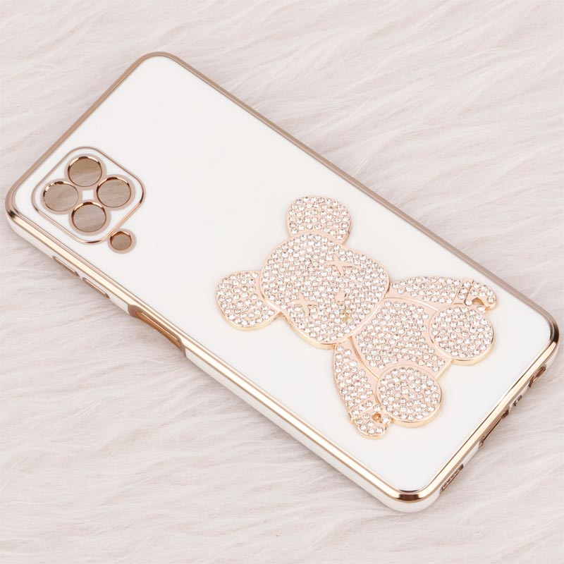 قاب My Case Power Bear نگین دار محافظ لنزدار Samsung Galaxy A22 4G