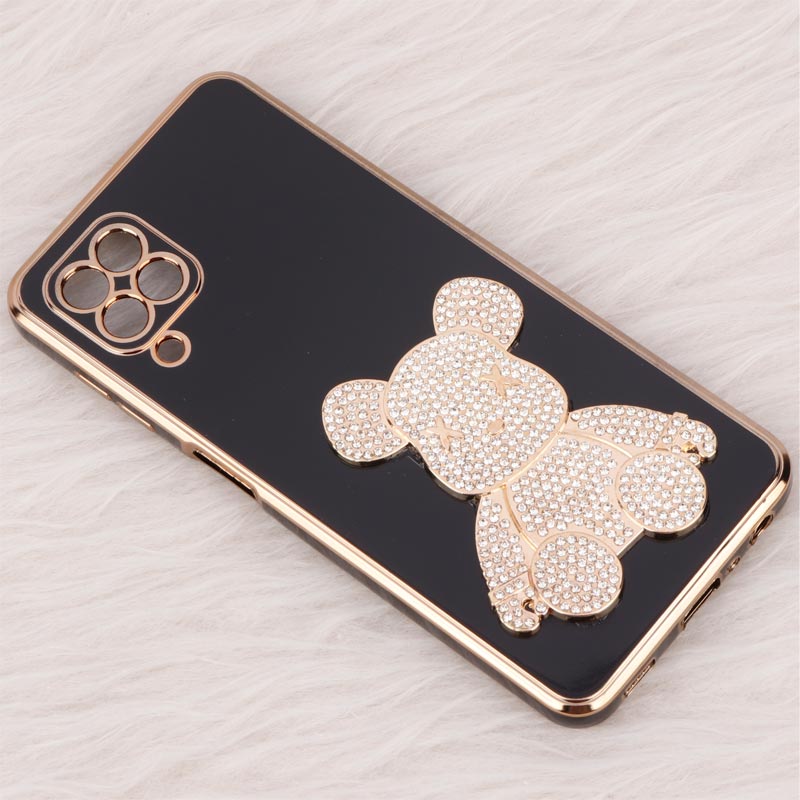 قاب My Case Power Bear نگین دار محافظ لنزدار Samsung Galaxy A22 4G