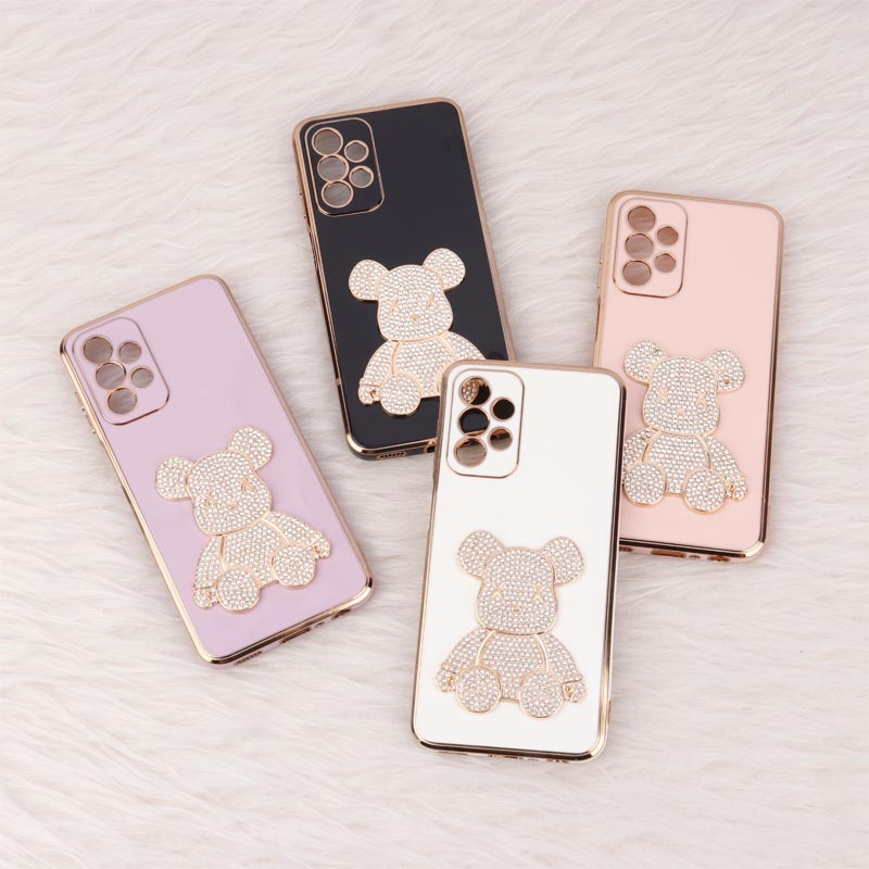 قاب My Case Power Bear نگین دار محافظ لنزدار Samsung Galaxy A23