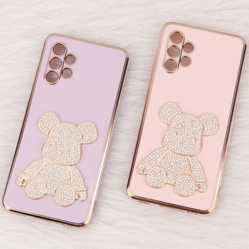 قاب My Case Power Bear نگین دار محافظ لنزدار Samsung Galaxy A32 4G
