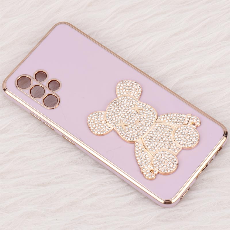 قاب My Case Power Bear نگین دار محافظ لنزدار Samsung Galaxy A32 4G