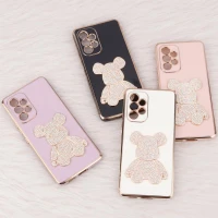 قاب My Case Power Bear نگین دار محافظ لنزدار Samsung Galaxy A53