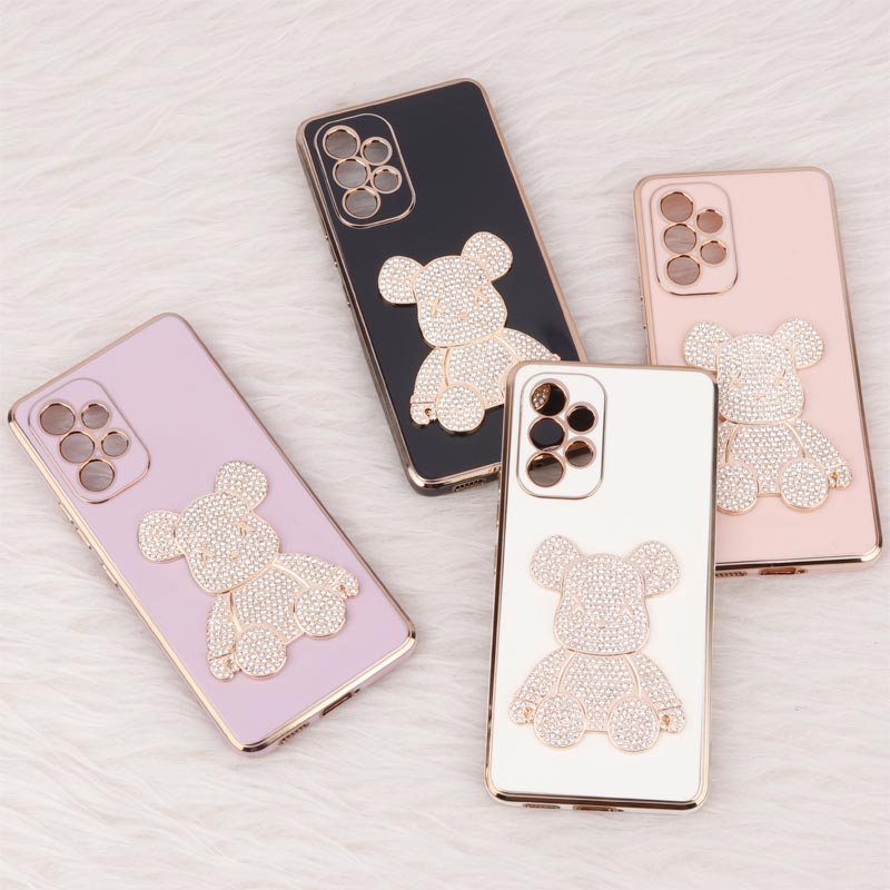 قاب My Case Power Bear نگین دار محافظ لنزدار Samsung Galaxy A53