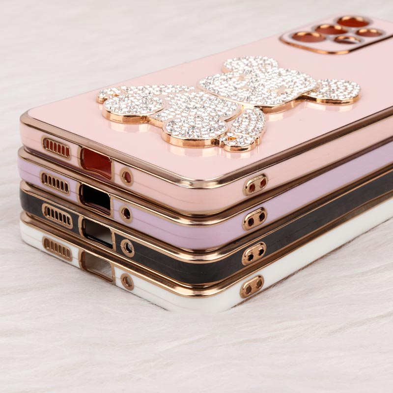 قاب My Case Power Bear نگین دار محافظ لنزدار Samsung Galaxy A73