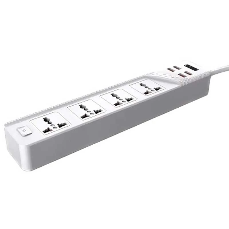 چهار راهی برق وریتی PS 3112 با کابل ۲ متری + شارژر USB