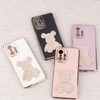 قاب My Case Power Bear نگین دار محافظ لنزدار Xiaomi 11T Pro