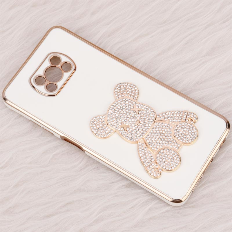 قاب My Case Power Bear نگین دار محافظ لنزدار Xiaomi Poco X3