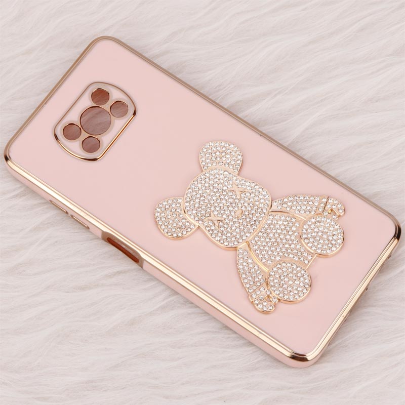 قاب My Case Power Bear نگین دار محافظ لنزدار Xiaomi Poco X3