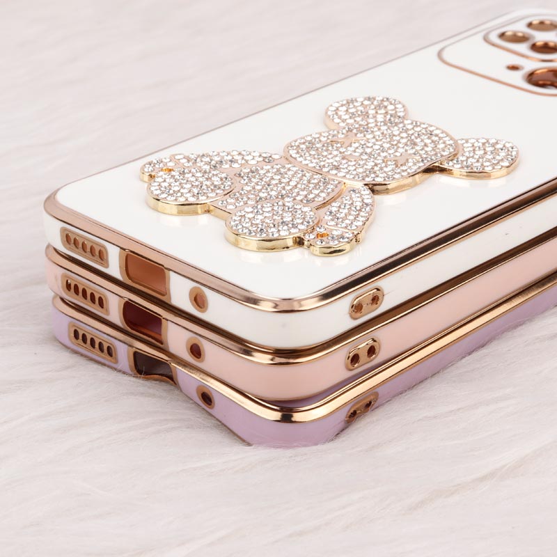 قاب My Case Power Bear نگین دار محافظ لنزدار Xiaomi Redmi 10C