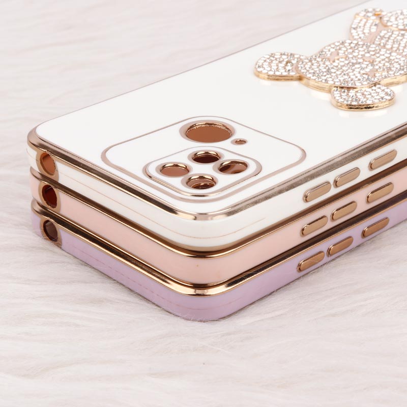 قاب My Case Power Bear نگین دار محافظ لنزدار Xiaomi Redmi 10C
