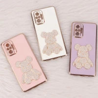 قاب My Case Power Bear نگین دار محافظ لنزدار Xiaomi Redmi Note 10 Pro Max