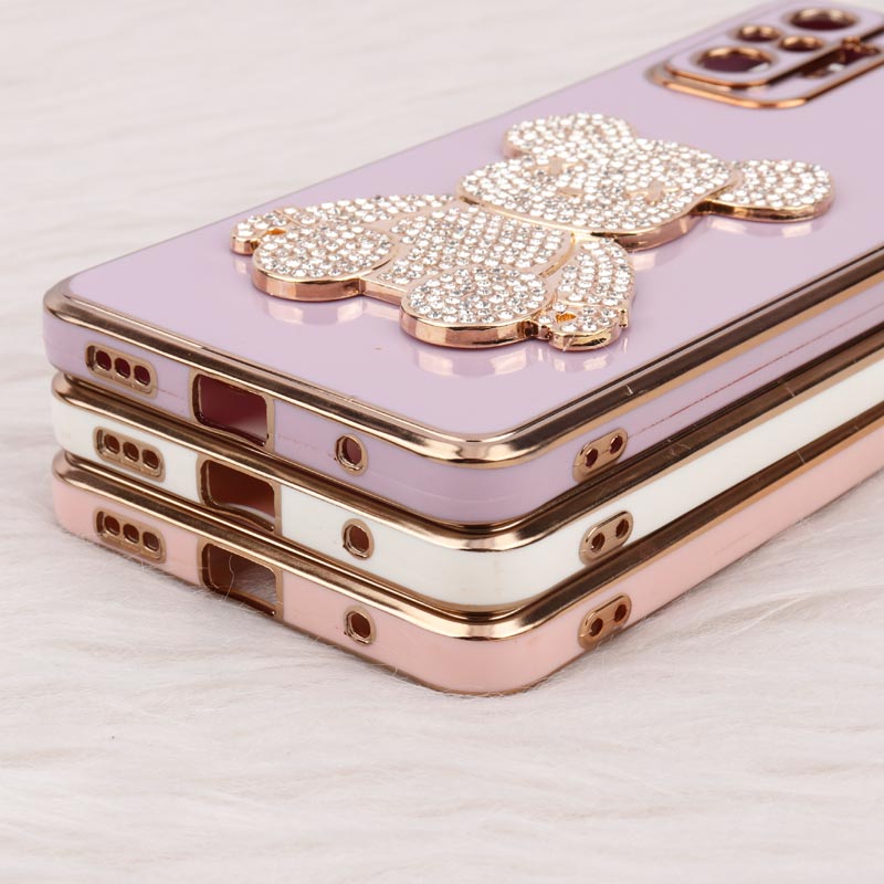 قاب My Case Power Bear نگین دار محافظ لنزدار Xiaomi Redmi Note 10 Pro Max