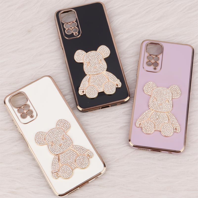 قاب My Case Power Bear نگین دار محافظ لنزدار Xiaomi Redmi Note 11 سری1