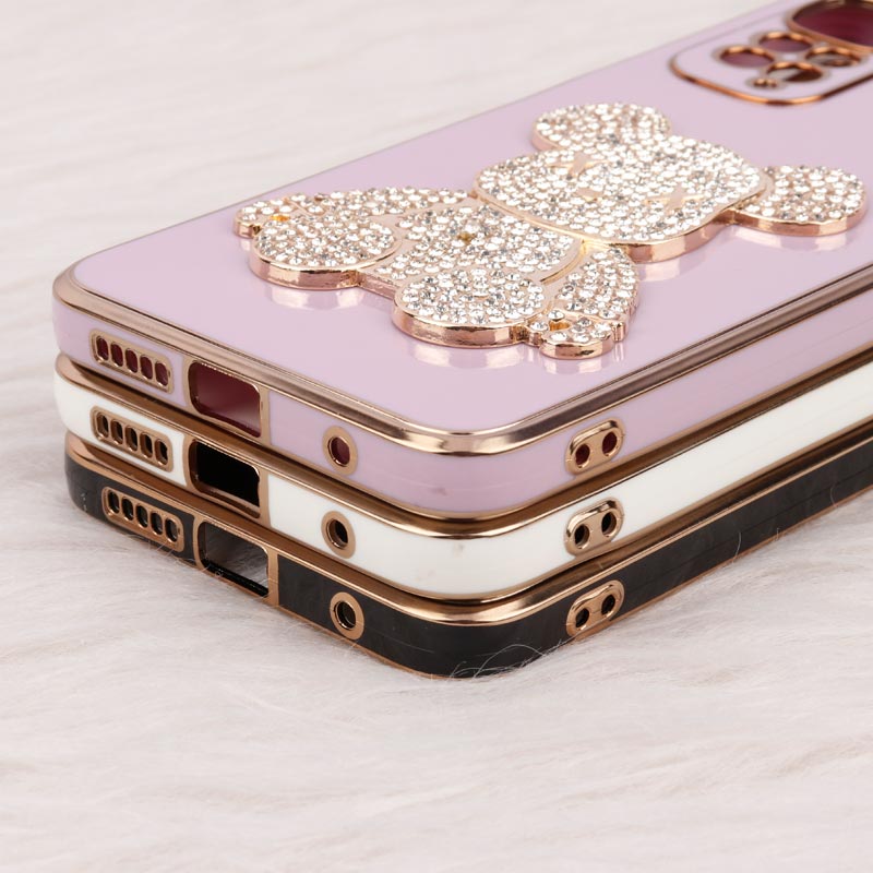 قاب My Case Power Bear نگین دار محافظ لنزدار Xiaomi Redmi Note 11 سری1