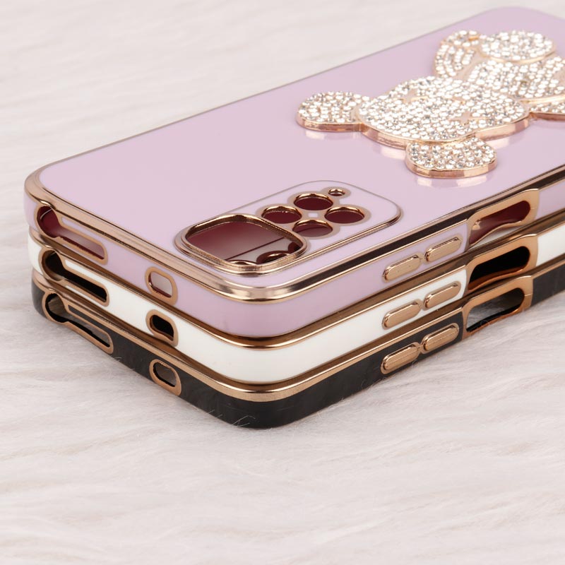 قاب My Case Power Bear نگین دار محافظ لنزدار Xiaomi Redmi Note 11 سری1