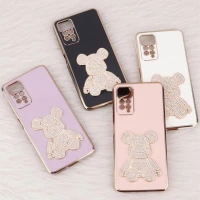 قاب My Case Power Bear نگین دار محافظ لنزدار Xiaomi Redmi Note 11 Pro سری1