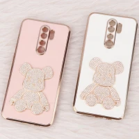 قاب My Case Power Bear نگین دار محافظ لنزدار Xiaomi Redmi Note 8 Pro