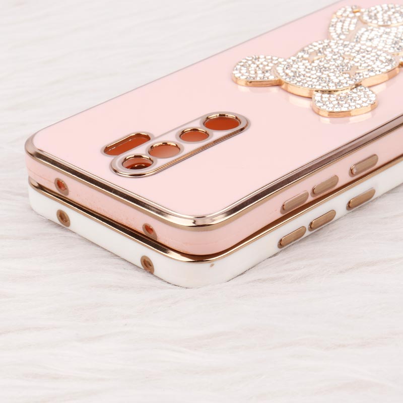 قاب My Case Power Bear نگین دار محافظ لنزدار Xiaomi Redmi Note 8 Pro